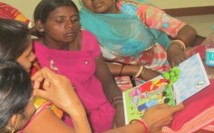 Rajasthan illustrations being observed and discussed