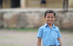 Smiling faces of Akshaya Patra mid day meal beneficiary in school of bhilai